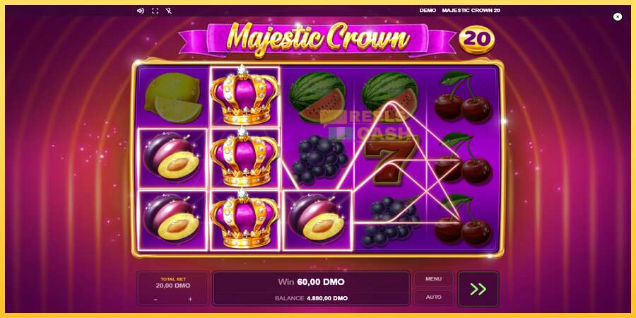 Majestic Crown 20 акча үчүн оюн машинасы, сүрөт 3