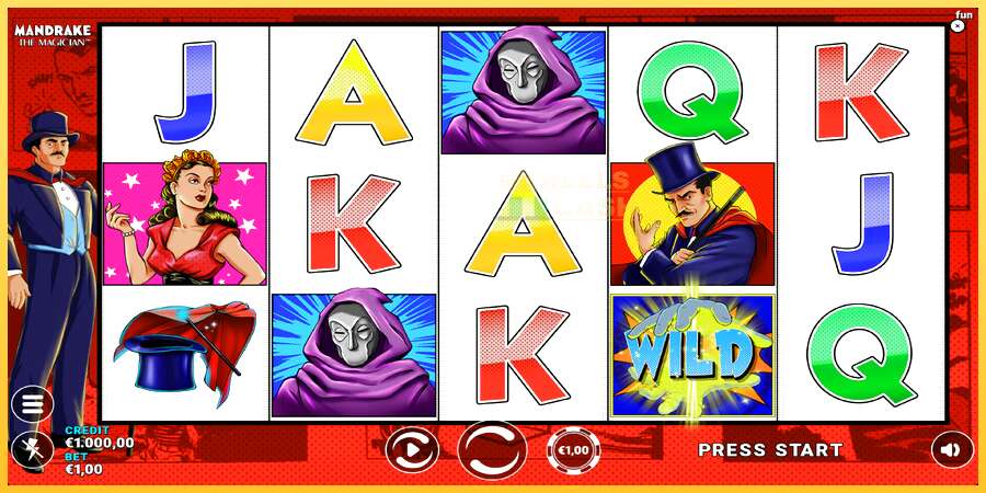 Mandrake the Magician акча үчүн оюн машинасы, сүрөт 2