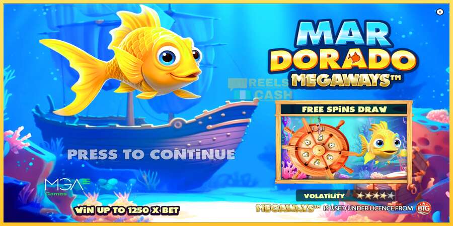 Mar Dorado Megaways акча үчүн оюн машинасы, сүрөт 1