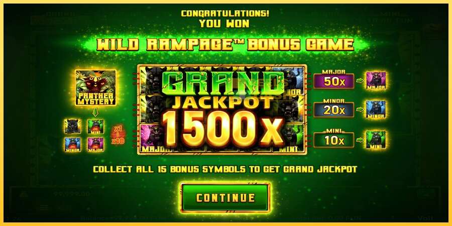 Mighty Wild: Panther Grand Gold Edition Halloween Jackpots акча үчүн оюн машинасы, сүрөт 3