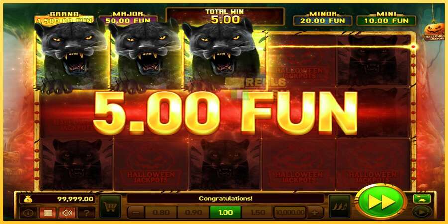 Mighty Wild: Panther Grand Gold Edition Halloween Jackpots акча үчүн оюн машинасы, сүрөт 4