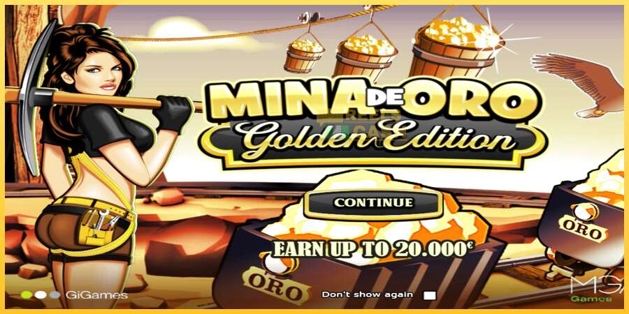 Mina de Oro Golden Edition акча үчүн оюн машинасы, сүрөт 1