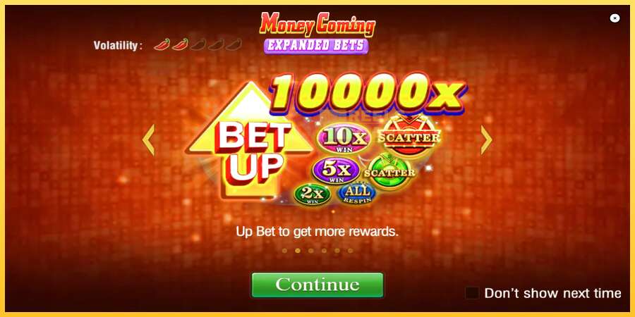 Money Coming 2 – Expanded Bets акча үчүн оюн машинасы, сүрөт 1