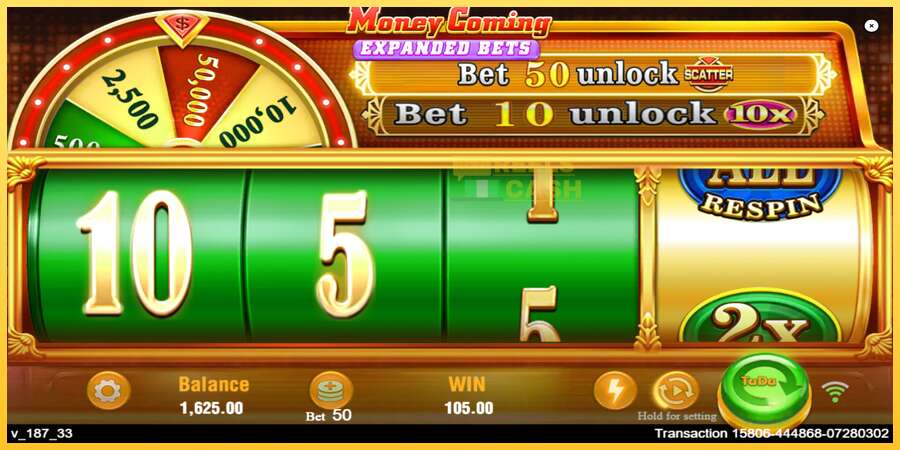 Money Coming 2 – Expanded Bets акча үчүн оюн машинасы, сүрөт 4