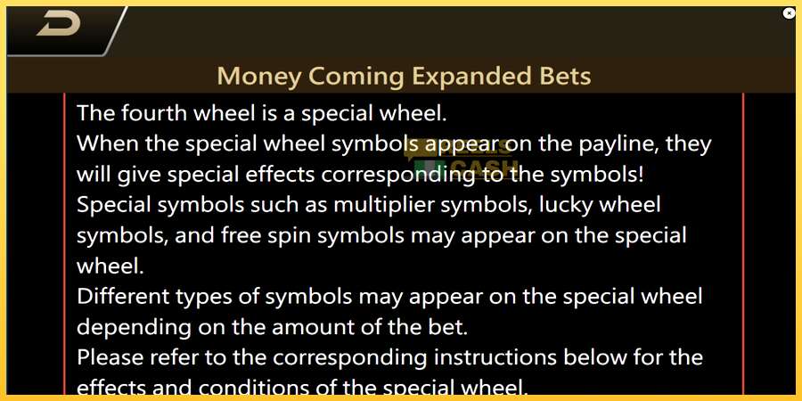 Money Coming 2 – Expanded Bets акча үчүн оюн машинасы, сүрөт 5