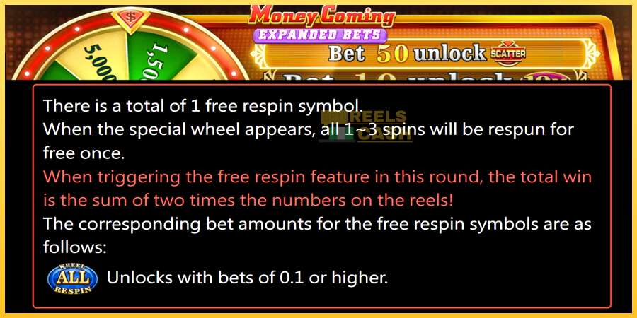 Money Coming 2 – Expanded Bets акча үчүн оюн машинасы, сүрөт 6