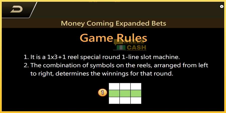 Money Coming 2 – Expanded Bets акча үчүн оюн машинасы, сүрөт 7