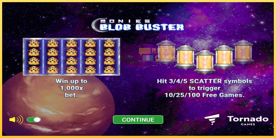 Monies Blob Buster акча үчүн оюн машинасы, сүрөт 1