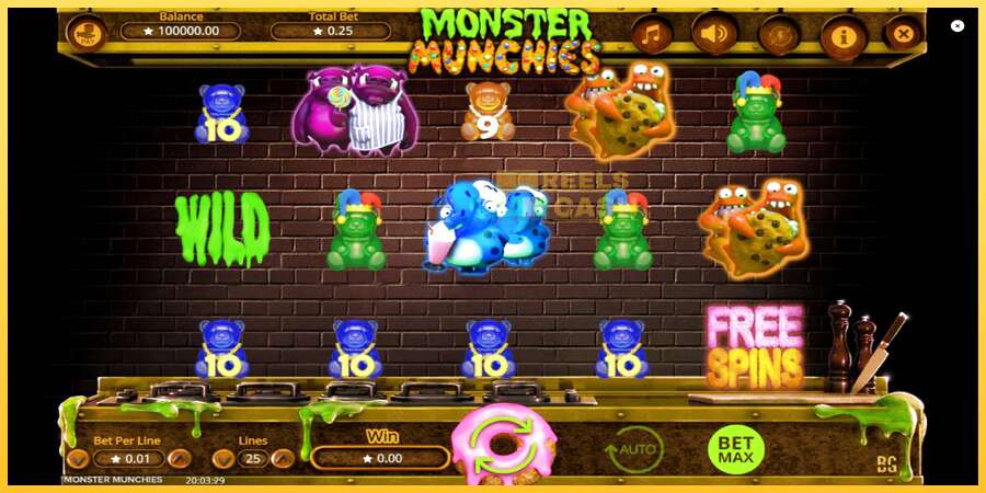 Monster Munchies акча үчүн оюн машинасы, сүрөт 2