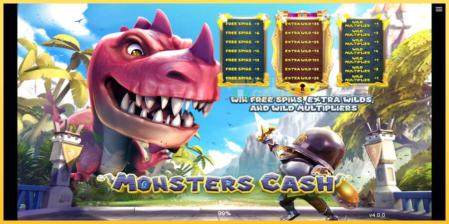 Monsters Cash акча үчүн оюн машинасы, сүрөт 1