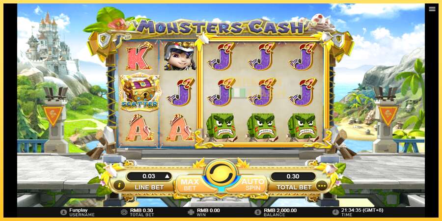 Monsters Cash акча үчүн оюн машинасы, сүрөт 2