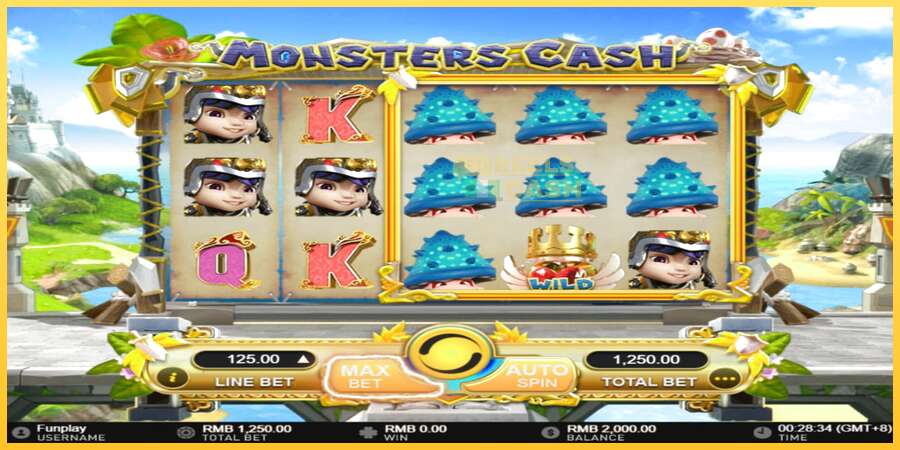 Monsters Cash акча үчүн оюн машинасы, сүрөт 3