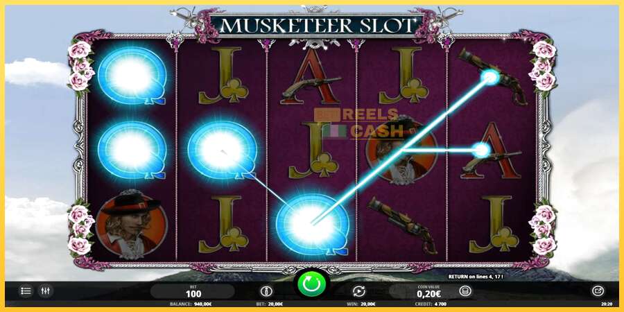 Musketeer Slot акча үчүн оюн машинасы, сүрөт 3