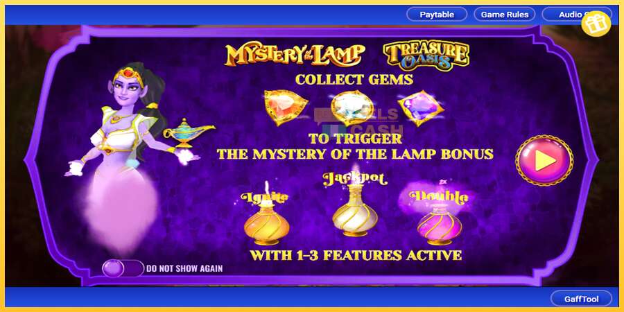 Mystery of the Lamp Treasure Oasis акча үчүн оюн машинасы, сүрөт 1