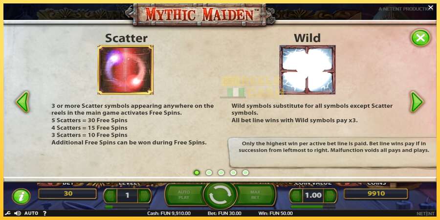 Mythic Maiden акча үчүн оюн машинасы, сүрөт 5