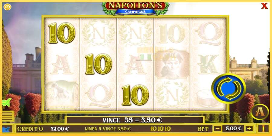 Napoleons Campaigns акча үчүн оюн машинасы, сүрөт 3