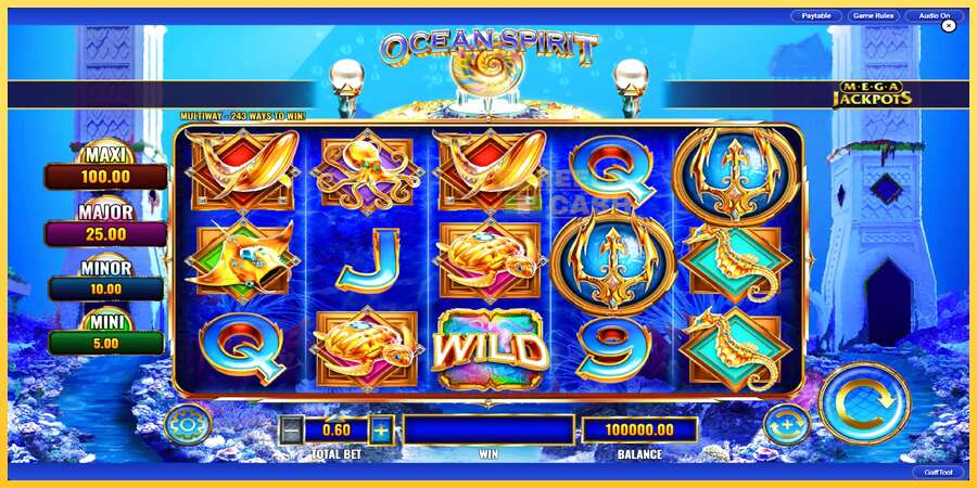 Ocean Spirit MegaJackpots акча үчүн оюн машинасы, сүрөт 3