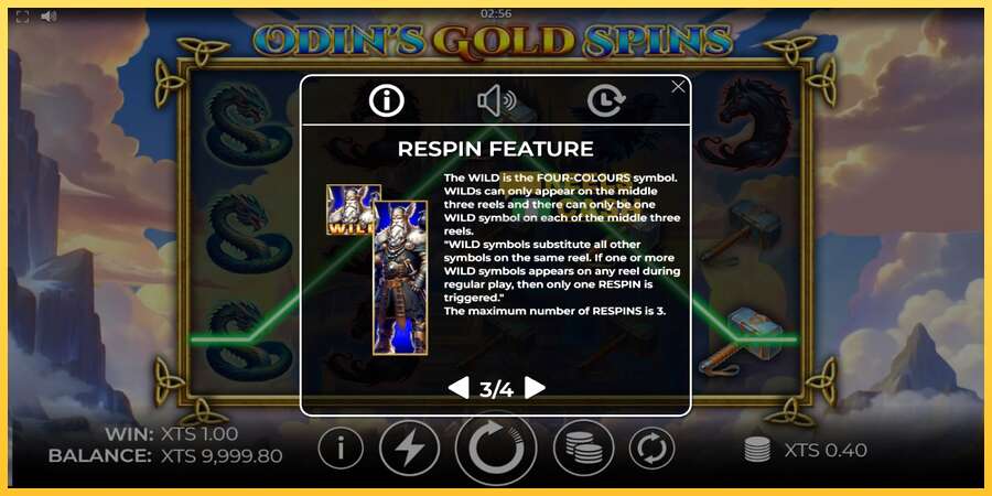 Odins Gold Spins акча үчүн оюн машинасы, сүрөт 5