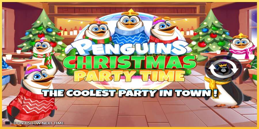 Penguins Christmas Party Time акча үчүн оюн машинасы, сүрөт 1