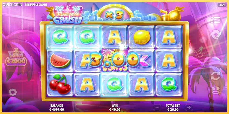 Pineapple Crush акча үчүн оюн машинасы, сүрөт 3