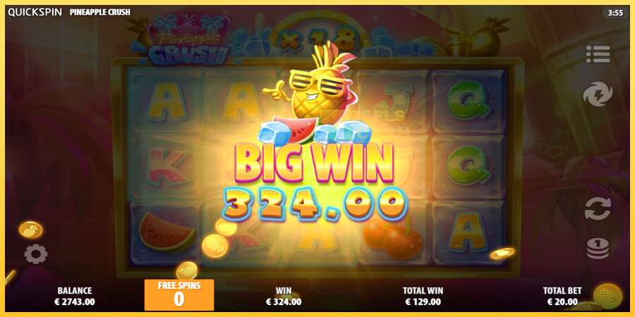 Pineapple Crush акча үчүн оюн машинасы, сүрөт 5