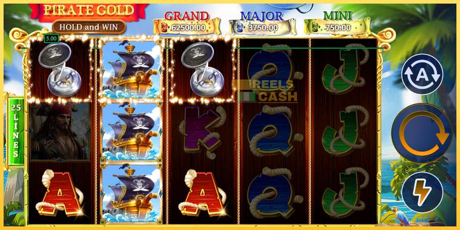 Pirate Gold Hold and Win акча үчүн оюн машинасы, сүрөт 3