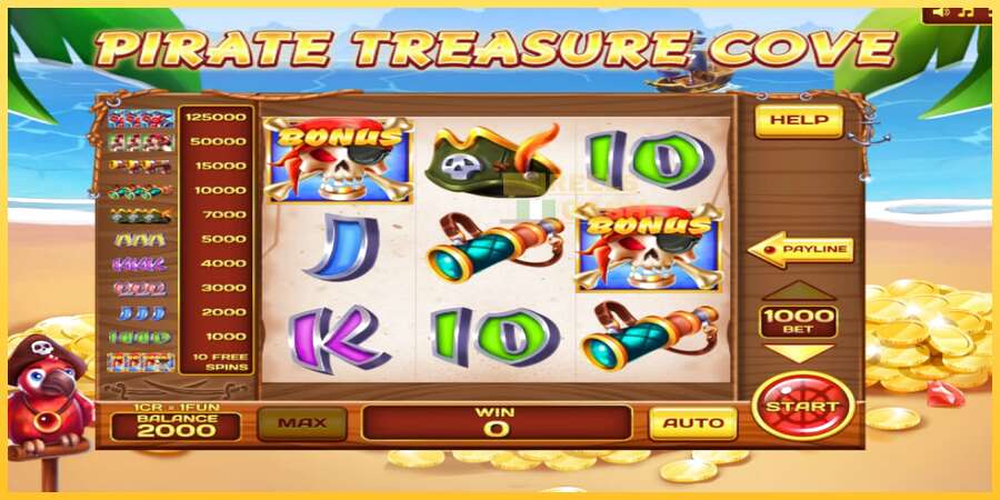 Pirate Treasure Cove Pull Tabs акча үчүн оюн машинасы, сүрөт 2