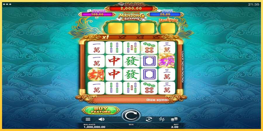 Pong Pong Mahjong Jackpots акча үчүн оюн машинасы, сүрөт 1