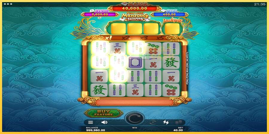 Pong Pong Mahjong Jackpots акча үчүн оюн машинасы, сүрөт 2