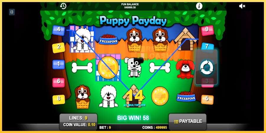 Puppy Payday акча үчүн оюн машинасы, сүрөт 2