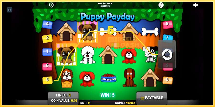 Puppy Payday акча үчүн оюн машинасы, сүрөт 3