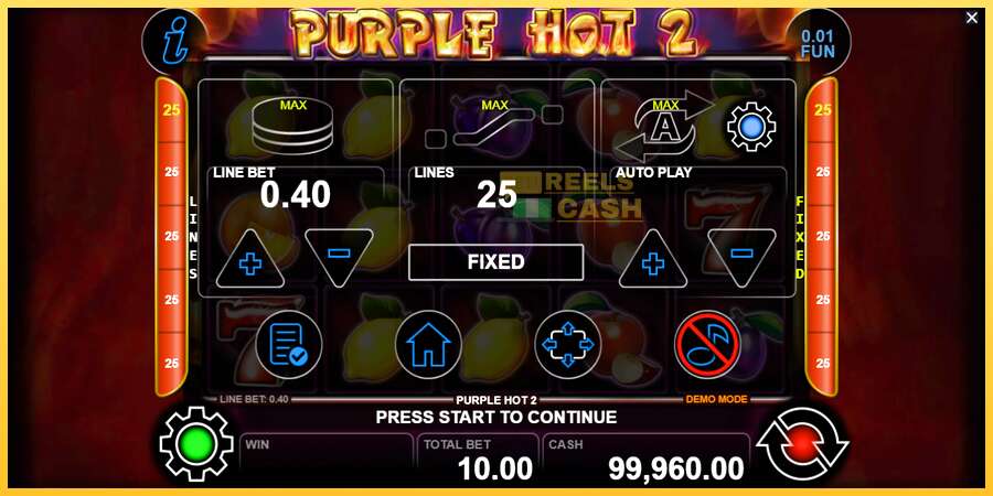 Purple Hot 2 акча үчүн оюн машинасы, сүрөт 7