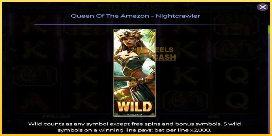 Queen of the Amazon - Nightcrawler акча үчүн оюн машинасы, сүрөт 4