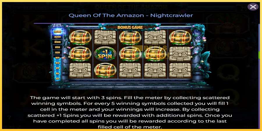 Queen of the Amazon - Nightcrawler акча үчүн оюн машинасы, сүрөт 6