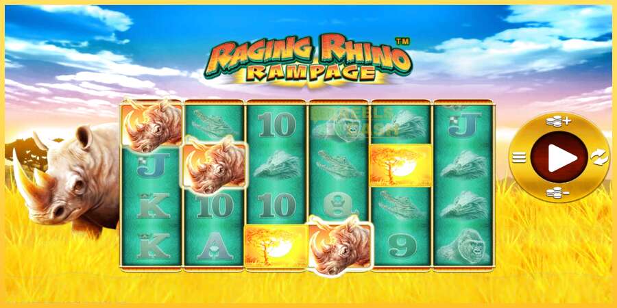 Raging Rhino Rampage акча үчүн оюн машинасы, сүрөт 2