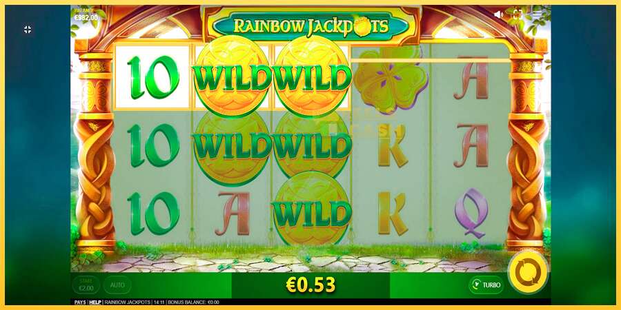 Rainbow Jackpots акча үчүн оюн машинасы, сүрөт 2