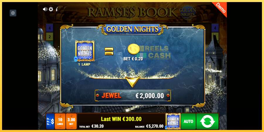 Ramses Book Golden Nights акча үчүн оюн машинасы, сүрөт 4