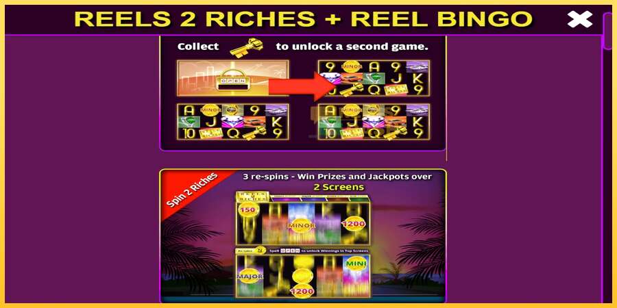 Reels 2 Riches with Reel Bingo акча үчүн оюн машинасы, сүрөт 4