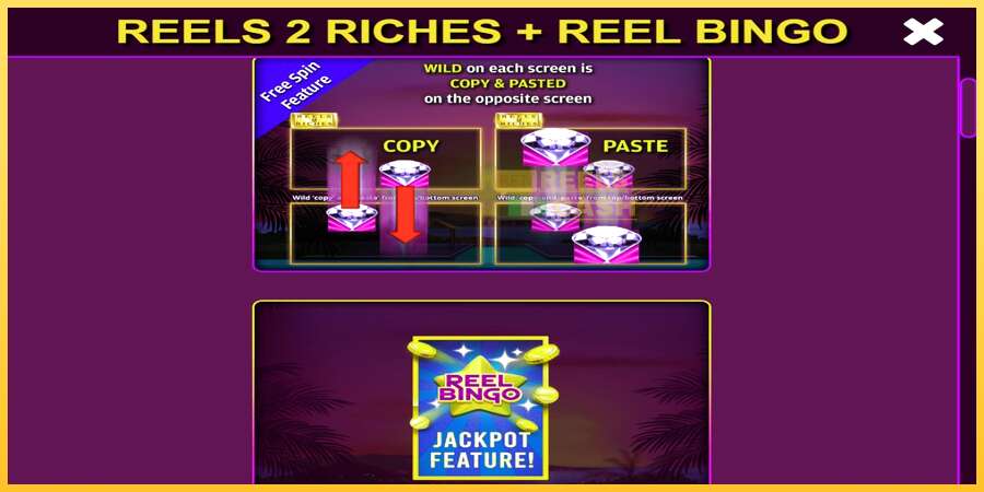 Reels 2 Riches with Reel Bingo акча үчүн оюн машинасы, сүрөт 5