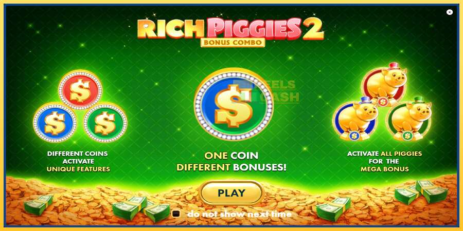 Rich Piggies 2: Bonus Combo акча үчүн оюн машинасы, сүрөт 1