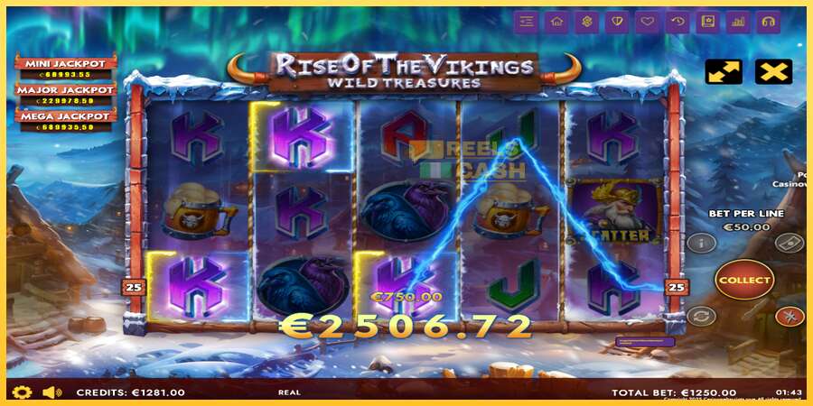 Rise of The Vikings - Wild Treasures акча үчүн оюн машинасы, сүрөт 3