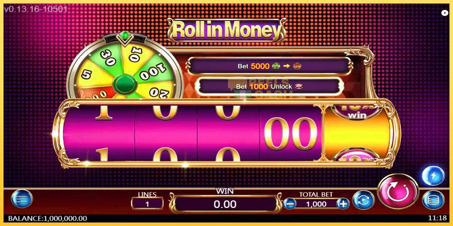 Roll in Money акча үчүн оюн машинасы, сүрөт 2