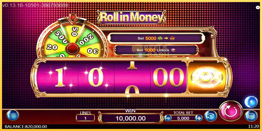 Roll in Money акча үчүн оюн машинасы, сүрөт 4