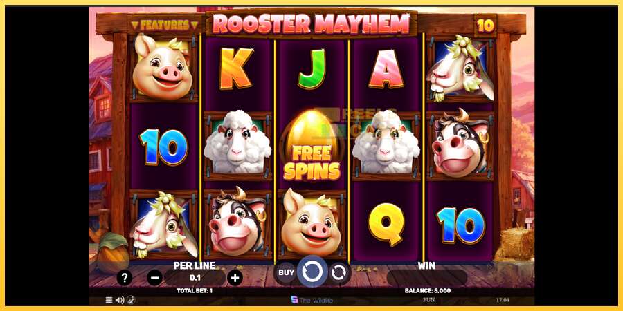 Rooster Mayhem акча үчүн оюн машинасы, сүрөт 2