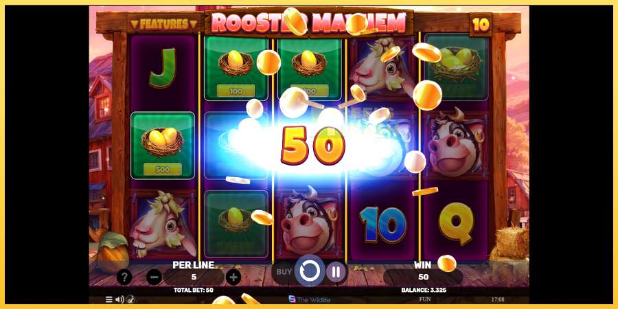 Rooster Mayhem акча үчүн оюн машинасы, сүрөт 4