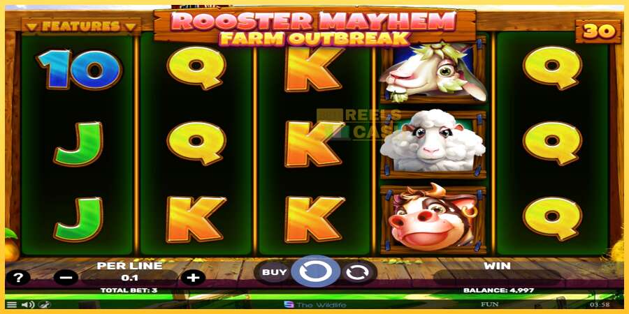 Rooster Mayhem Farm Outbreak акча үчүн оюн машинасы, сүрөт 2