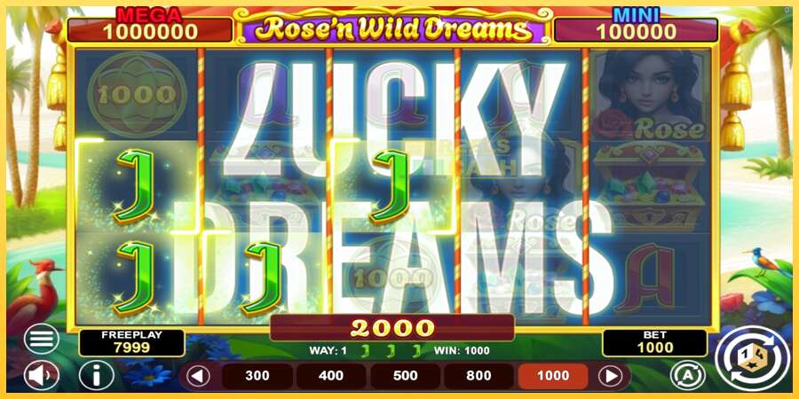 Rose’n Wild Dreams Hold & Win акча үчүн оюн машинасы, сүрөт 3