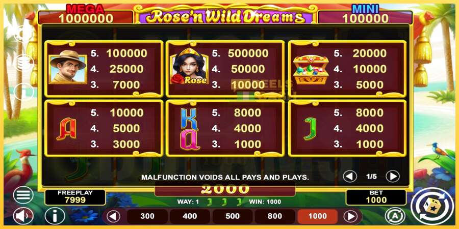 Rose’n Wild Dreams Hold & Win акча үчүн оюн машинасы, сүрөт 4