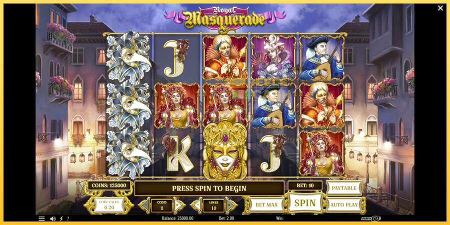 Royal Masquerade акча үчүн оюн машинасы, сүрөт 2