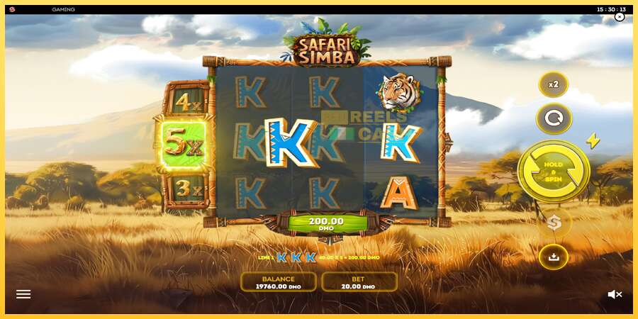 Safari Simba акча үчүн оюн машинасы, сүрөт 3